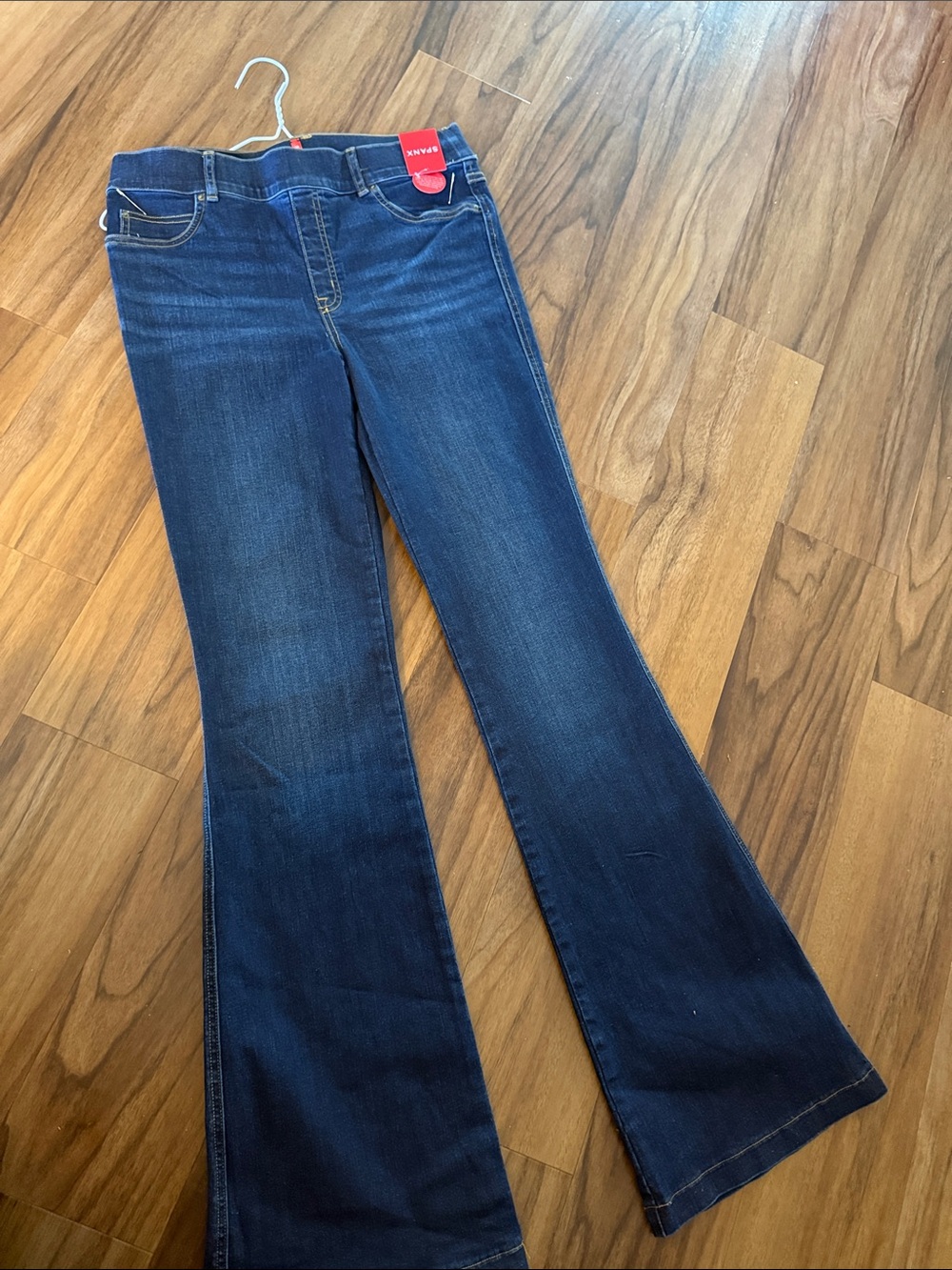 SPANX Dark Blue Bootcut Flare Jeans